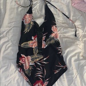 nordstrom ROXY halter one-piece swimsuit